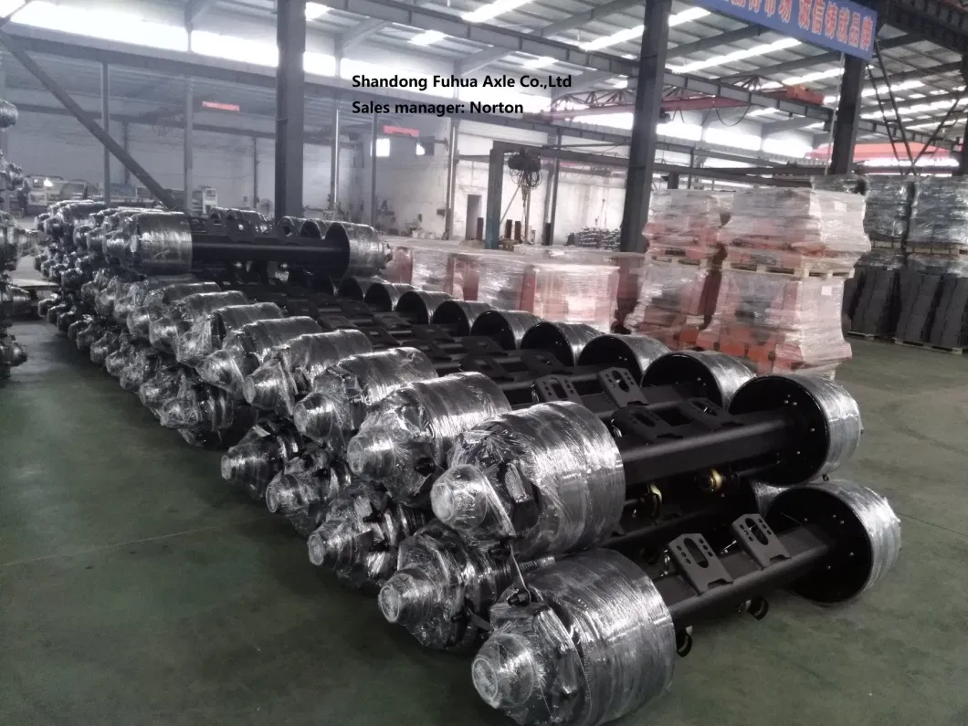 Truck Axle Trailer Parts Axle Rear Axle Drum Axle 13ton 16ton American Fuwa Type Axle with Inboard and Outboard